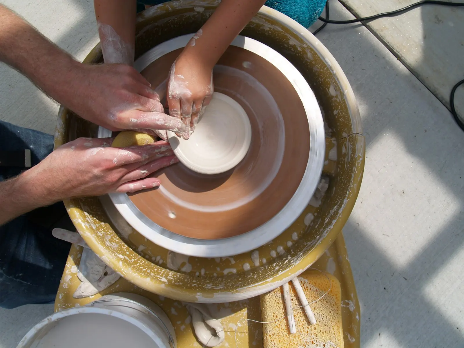A person sharing a creative skill